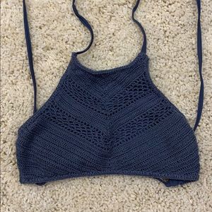 Target halter bikini top
